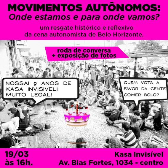 Movimentos Autônomos: ONDE ESTAMOS E PARA ONDE VAMOS? Bate papo + Exposição