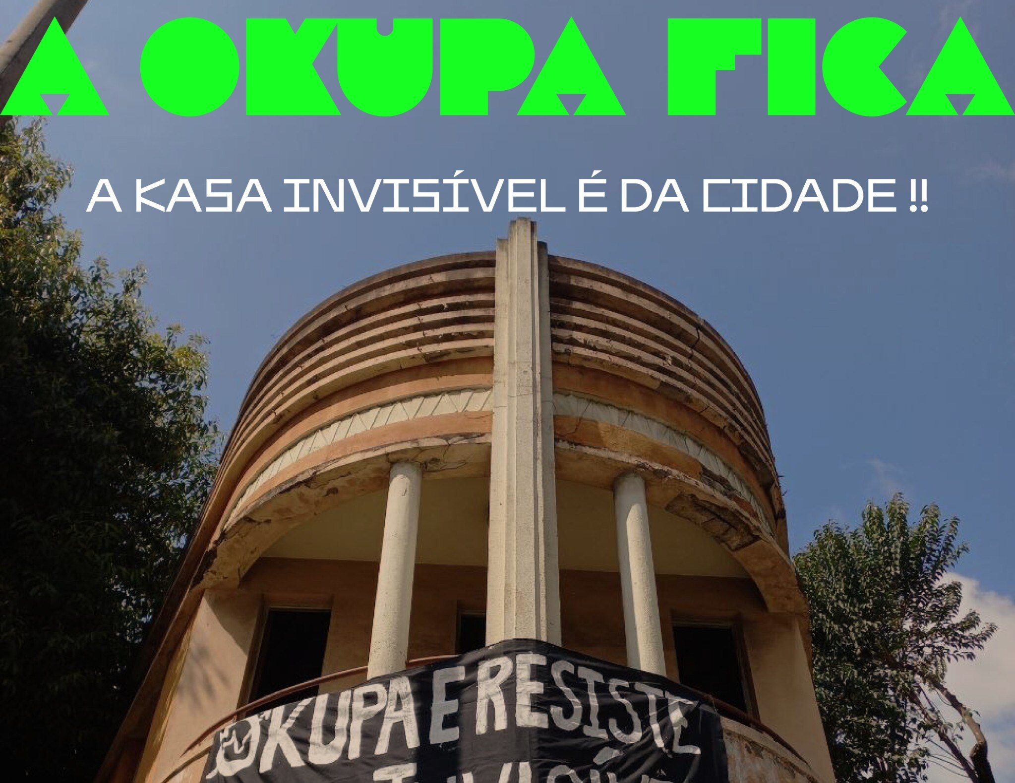🚨 ALERTA: RISCO IMEDIATO DE DESPEJO DA KASA INVISÍVEL🚨